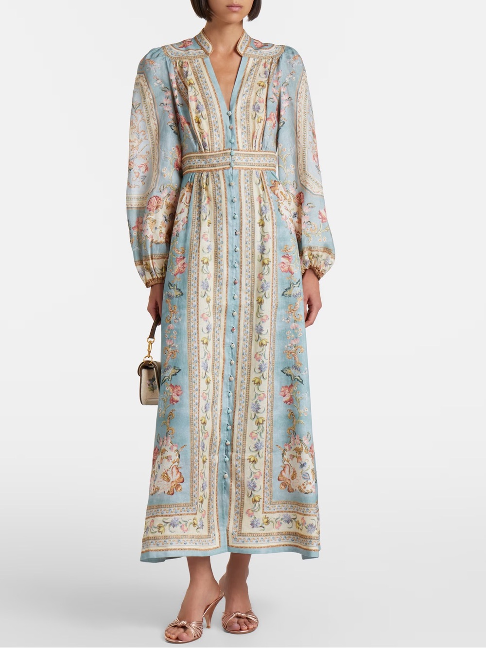 Zimmermann Roselight floral linen midi dress - Picture 6 of 16
